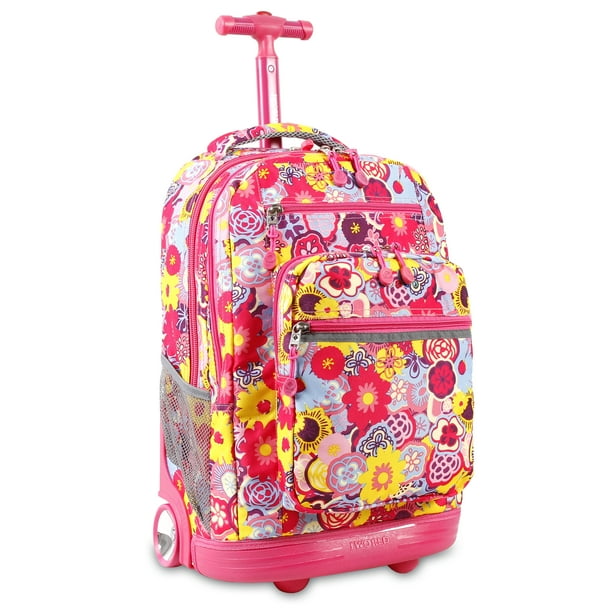 J World New York J World Sundance Rolling Backpack, Poppy Pansy