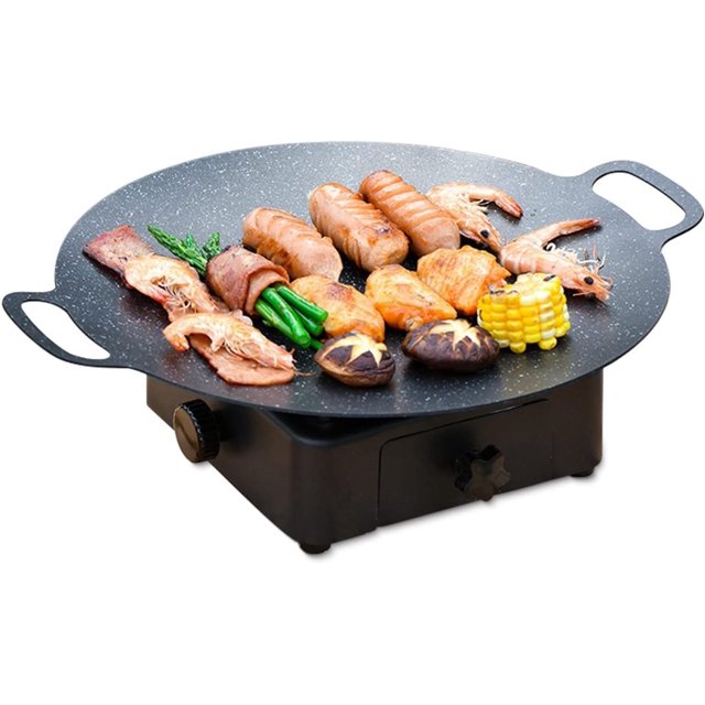 Korean BBQ Plate cm Non-Stick Aluminum Alloy Griddle Pan for Home ; Outdoor Use