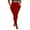 Red, variant on CFLVAEK Plus Size Yoga Pants with Pockets for Women Quick Dry Stretch Leggings Comfy High Waisted Gym Pant Solid Color Stretch Soft Leggings Brown XXXXXL