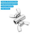thumbnail image 4 of Unique Bargains 304 Stainless Steel 4mm Hole Wire Rope Clips, 2Pcs Wire Rope Clamp Fasteners Screws, Silver, 4 of 7