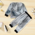 thumbnail image 3 of Babibeauty 2PCS Toddler Kid Baby Boy Tie Dye Pants Set Hoodie Pocket Top Long Pants Outfits Clothes, 3 of 14