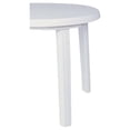 thumbnail image 5 of Round Patio Dining Table 36", White Resin Outdoor Table, Weather Resistant, UV Protection, Poolside & Beach Use, Stable Legs, 5 of 8