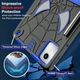 thumbnail image 5 of TECH CIRCLE Hard Case for Lenovo Tab M11 Tablet 11" 2024 (Model TB-330FU), Cool Spider Cartoon Cute Case with Folded Stand & Shoulder Strap, Sturdy Shockproof Rugged Cover for Kids Adult, Black Blue, 5 of 6