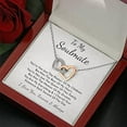 thumbnail image 3 of To my Soulmate Necklace, Interlocking Hearts Necklace Message Card, Necklace for Girlfriend from Boyfriend, Birthday, Anniversary, Christmas, Couple Gift ideas I love you forever and always, 3 of 8