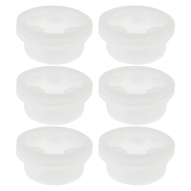 Miangastore Oil Cap Replacement White 6Pcs Polyethylene