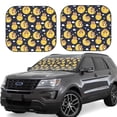 thumbnail image 2 of Uemuo Moon Bear Printed 2 PCS Car Windshield Sun Shade, Auto Sun Heat and UV Rays Blocker, Foldable Automotive Front Window Sunshade Protector, 2 of 7