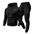 thumbnail image 3 of Ceisia Men's Loose Fit Hooded Sweatshirt & Jogger Pants Set | Casual Warm Two-Piece Tracksuit Gifts, 3 of 5