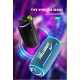 thumbnail image 5 of WorryFree Gadgets Portable Bluetooth Party Speaker with RGB Lights, Wireless, 40W, Blue, 5 of 10