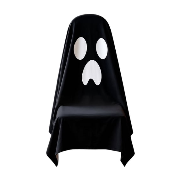 Halloween Ghost Decor 79 Inch Dining Chair Cover Spooky Halloween Decorations for Halloween Party Halloween Home Accent, 1 Pack