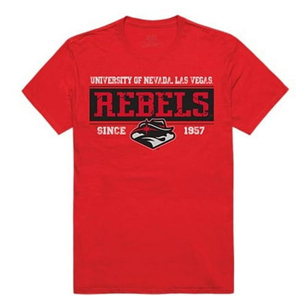 W Republic Apparel 507-137-R58-05 University of Nevada Las Vegas Established Mens Tee, Red -