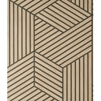 Fine Decor Gerrit Light Brown Geometric Panel Wallpaper