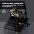 thumbnail image 6 of KUTGY Quiet Gaming Laptop Cooling Pad Stand with Fan for 15.6-17 Inch, Portable USB Powered Laptop Cooler Fan Cooling Pad, 6 of 7