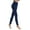 Navy, variant on Women's Side-Cutout Yoga Pants - Breathable Form-Fitting Workout Leggings for Athletic Support & Stylish Gym Wear Gray XS