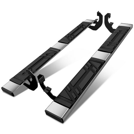 DNA Motoring 6.5" Side Step Nerf Bars Running Boards for 19-25 Silverado Sierra Regular Cab