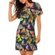 thumbnail image 2 of Fotbe Butterfly Wild Insect Bata de Dormir para Mujer con Estampado, Camisón de Algodón de Manga Corta, Ropa de Dormir Casual, 2 of 6