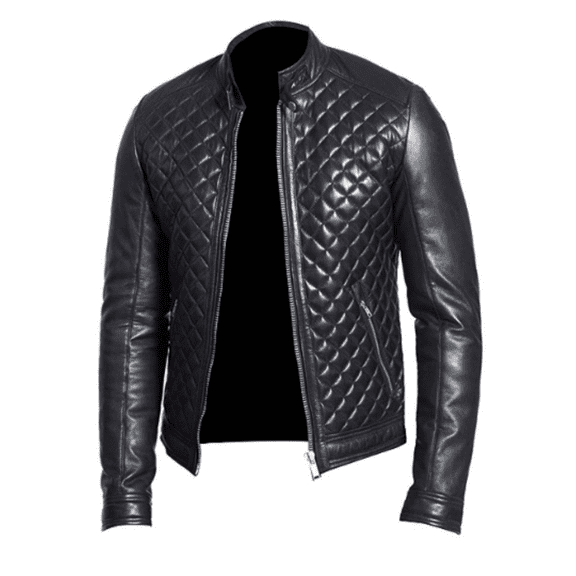 Noora Lambskin Black Leather Biker Jacket Club Outwear Jacket Warm Leather Jacket for Men