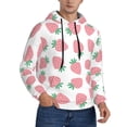thumbnail image 2 of Naloa Strawberry Men's Casual Hooded Collar Drawstring Hoodies Pullover Sweatshirts Casual Long Sleeve Shirts-3X-Large, 2 of 7