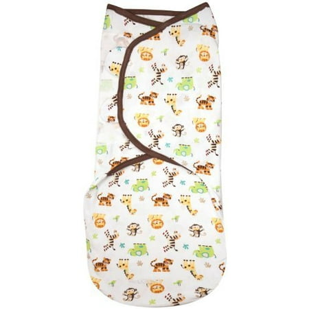 Summer Infant SwaddleMe Adjustable Infant Wrap - Small/Medium 7 - 14 lbs - Jungle