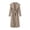 Gray 05, variant on Karymi Rain Jacket Women Solid Collar Wool Blend Long Coat, Self Tie Belt Waist Cinched Long Sleeve Open Front Maxi Length Woolen Trench Overcoat
