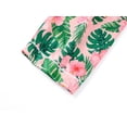 thumbnail image 6 of Beezizac Silky Satin Pajama for Girls - Tropical Flower Coat Style Button Down 2-PC Short Sleeves & Pants Set Size 6-16, 6 of 7