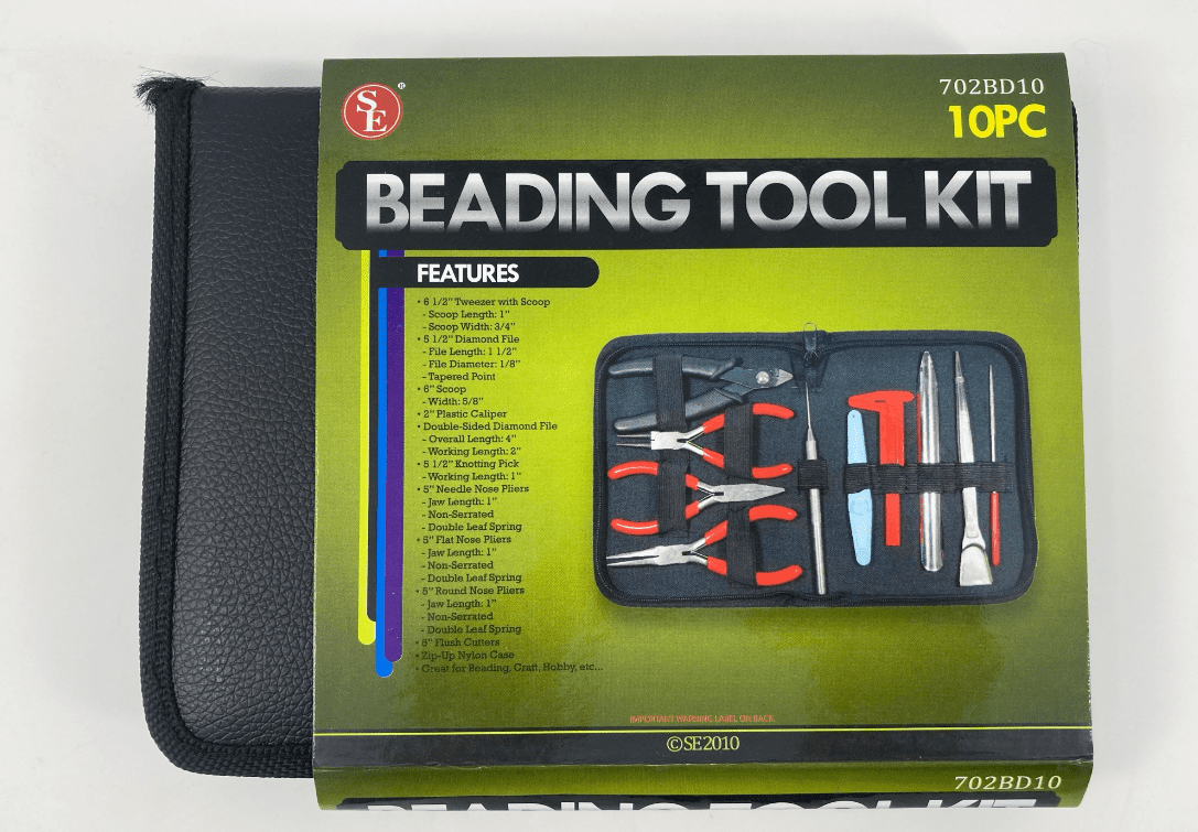 beading tool kit 10 pc set bead & jewelry making bead work tools