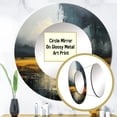 thumbnail image 3 of Designart "Bold Storm Dark Drama Unleashed I" Grand Miroir Rond Gris - Miroir Rond Décor Mural - Miroir Rond Traditionnel Imprimé 36 Pouces x 36 Pouces Pouces, 3 of 5