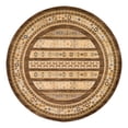 thumbnail image 3 of Unique Loom Fars Collection Area Rug - Pasadena (8' Round Brown/Light Brown), 3 of 7