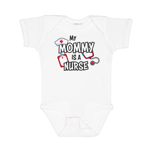 Inktastic My Mommy is a Nurse Boys or Girls Baby Bodysuit