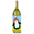 thumbnail image 1 of ""Caroline'S Treasures Vha3015Literk Feliz Navidad Happy Penguin Botella De Vino Koozie Hugger Multicolor 750Ml"", 1 of 1