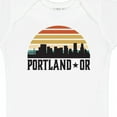 thumbnail image 4 of Inktastic Portland Oregon Skyline Retro Sunset Boys or Girls Baby Bodysuit, 4 of 5
