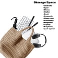 thumbnail image 6 of Straw Bag for Women, Vegan Leather Woven Tote Large Beach Handbag Retro Handmade Shoulder Bag, 6 of 7