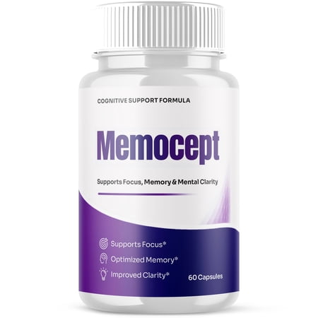 Memocept Advanced Formula Brain Support Pills Maximum Strength Supplement Memo Cept 60 Capsules