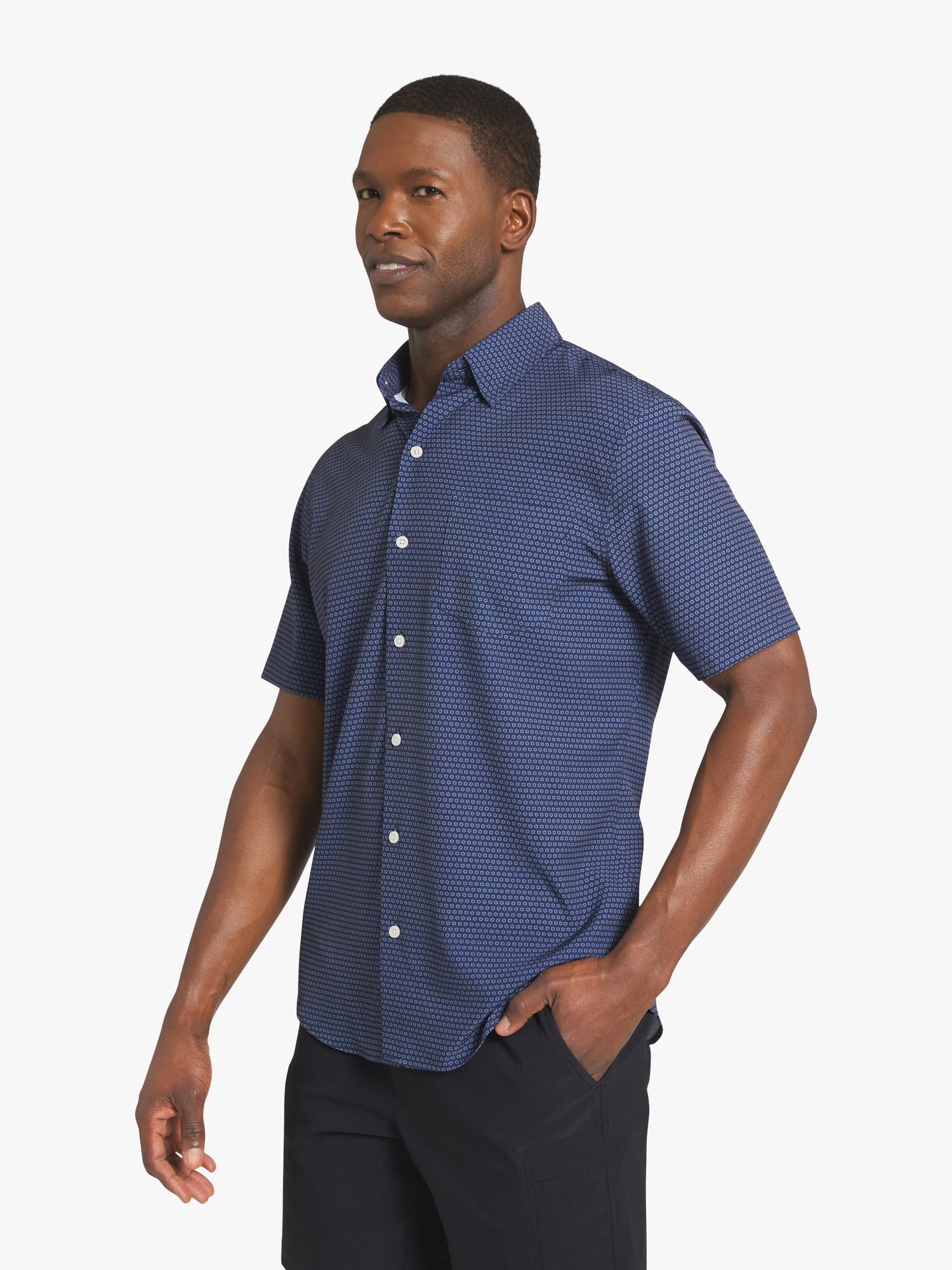 Chaps Men's & Big Men's Performance Woven Short Sleeve Shirt, Sizes S-3XL