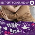 thumbnail image 6 of Grandma Gift, Grandma Blanket, Gifts for Grandma from Granddaughter, Grandma Blanket from Grandkids, Best Grandma Gift, Gifts for Grandma from Grandson Throw Blanket 60" x 50\u201d, 6 of 6