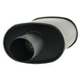 thumbnail image 2 of DC Sports EX-5027B Black Stealth Series 100% Stainless Steel Exhaust Muffler with Oval Single Tip Fits 2.5 inlet x 3 outlet x 20 long, 2 of 2