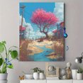 thumbnail image 4 of Spring Blossom Tree Landscape Canvas Print, Wall Decor for Living Room Bedroom Office Restaurant Hallway Study Studio, 4 of 8