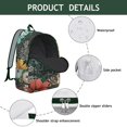 thumbnail image 4 of Floral Print College Campus Backpack for School Students, Large Capacity Bookbag with Laptop Sleeve, Sunflower Flowers Design Everyday Backpack for Commuting Work Travel, Gift for Teens Adults, 4 of 5