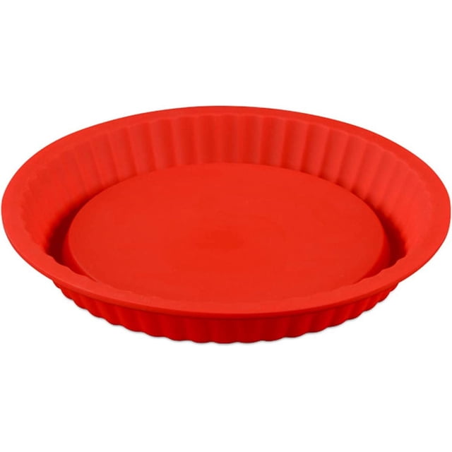 Molde de silicona para quiche Molde de silicona para tartaletas Molde redondo de silicona para tartas Revestimiento antiadherente Molde de silicona para quiche reutilizable Molde para