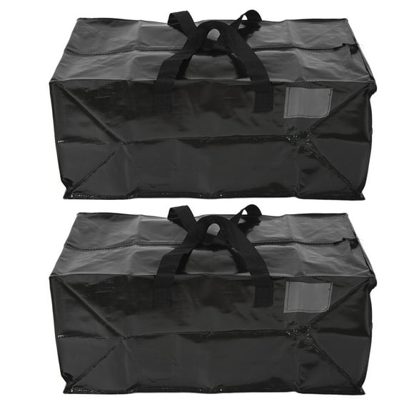 Bolsa de embalaje con asas de transporte, bolsa móvil impermeable de gran espacio para trabajo pesado, almacenamiento móvil, ahorro de espacio, 2 uds.