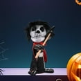 thumbnail image 5 of Halloween Rotating Skeleton Decor Motorized Display With Glowing Red & Sound Effects Halloween House Prop (Battery Required), 5 of 5