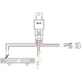 thumbnail image 3 of Nilight Led Light Bar Wiring Harness Kit 12AWG Heavy Duty 12V 5Pin Rocker Switch Laser On off Waterproof Switch Power Relay Blade Fuse-1 Lead, 3 of 7