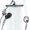Silver, variant on Rainfall Shower Head With Handheld Combo, Adjustable Filtered Shower Heads with Handheld Spray Combo, One-piece High Pressure, Built-in Magnetic Docking and Power Jets
