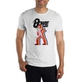 thumbnail image 5 of David Bowie Mens White Short Sleeve Graphic Tee-M, 5 of 6
