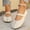 White, variant on Party Evening Comfortable Elegant Dress Shoes for Women Round Toe Shallow Cut Plus Size Spring Summer White 6