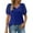 Blue, variant on Scyoekwg Womens Summer Tops Womens Summer Fashion Comfy Clothes Short Sleeve Tops Ladies Blouses Dressy Casual Women's Shirts Casual Loose