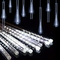 thumbnail image 5 of Meteor Shower Rain Lights, Christmas Lights 30cm 8 Tubes 144 LED Icicle Light Outdoor Raindrop Lights, Xmas Wedding Party Tree Valentine Holiday Decoration, 5 of 8