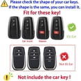 thumbnail image 2 of Key Fob Cover Compatible with Toyota RAV4 Hybrid Camry Hybrid Corolla XSE C-HR Corolla Hatchback Prado 2012-2026 2/3/4 Button Keychain Case Holder Protector,Short keychain Green, 2 of 9