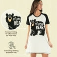 thumbnail image 6 of LazyOne Women's Nightgown, Funny V-Neck Sleep Shirt for Women (Mama Bear, S/M), 6 of 7
