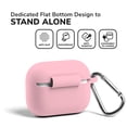 thumbnail image 6 of AirPods Pro Case 2019 2020 [Front LED Visible], GMYLE Silicone Protective Wireless Charging Earbuds Case Cover Skin with Keychain Kit Set Compatible Fit for Apple AirPods Pro (Baby Pink), 6 of 6