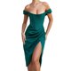 thumbnail image 1 of Txlixc Vestido de fiesta de color sólido para mujeres, vestido midi de cintura alta sin tirantes Txlixc moda, 1 of 7